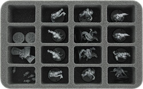 Feldherr Magnetic Box Green for 16 Blood Bowl Miniatures - 2016 Edition