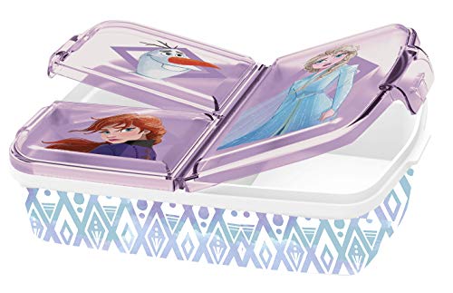 Fiambrera infantil con diseño de 2 Anna y Elsa, caja de sándwich, lata de Bento, PJ Masks, Spiderman, Los Vengadores, Mickey, Paw Patrol, sin BPA, guardería, cumpleaños (reina de hielo 2) (2021)