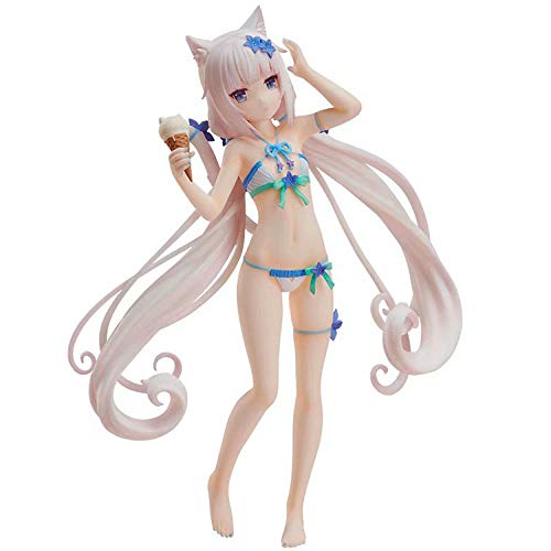 Figuras De Anime Modelo De Personaje Imagen Estática Estatua Coleccionables Anime Model Collectibles Toy Modelo De Personaje Juguete Adultos Y Fanáticos Del Anime,1/10 Bañador Chica Gato Chocolate E