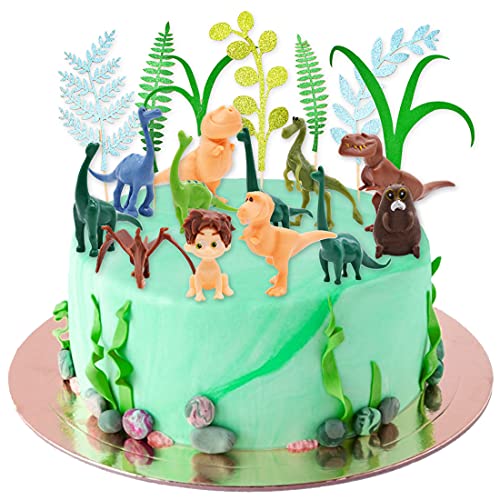 Figuras de Dinosaurios,Decoración para Cakes de Dinosaurio,Dinosaurio Cake Decoración Tarta de Niños Fiesta de Cumpleaños