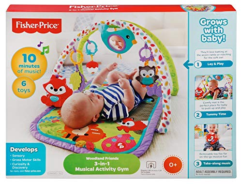 Fisher-Price CDN47 3-in-1 Musical Activity Gym Woodland Play Gym