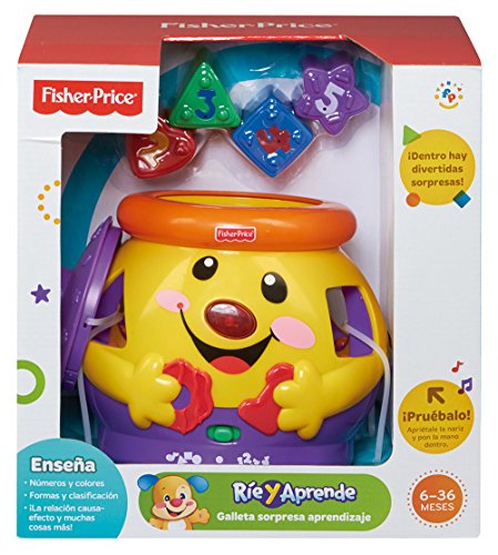 Fisher-Price Galleta sorpresa aprendizaje, juguete para bebé +6 meses (Mattel H8184)