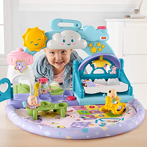 Fisher-Price-​ Little People, Cameretta Coccole, Playset Musicale con Luci e Canzoncine Juguete para niños 18 + Meses (Mattel GRW93)