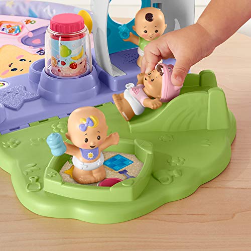 Fisher-Price-​ Little People, Cameretta Coccole, Playset Musicale con Luci e Canzoncine Juguete para niños 18 + Meses (Mattel GRW93)