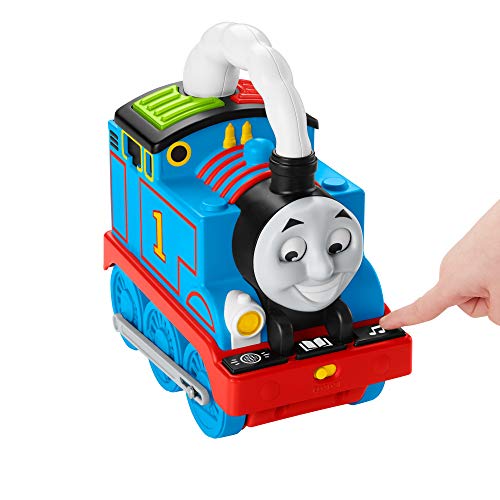 Fisher-Price Thomas & Friends Storytime Thomas - Edición en inglés del Reino Unido, Tren Interactivo con Luces, música e Historias para niños en Edad Preescolar