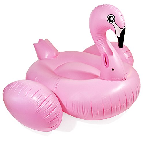 Flamingo Air Matelas Gonflable Cygne Matelas AIR Lit bain île de natation île 200 x 160 cm rose bonbon