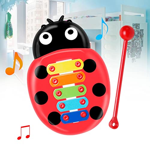 fllyiingu Colorido Juego de xilófono y Martillo Juguete de Navidad Xilófono Juguete Musical Juguete de Madera Sonido Claro Niños Bebé para cumpleaños y Calcetines