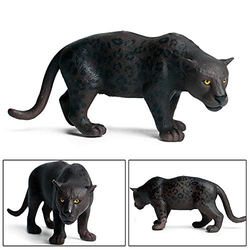 FLORMOON 6 Piezas de Figuras de Animales de la Familia Panther Realistic Juguete Pantera Animal Figure Early Educational Toys Science Project Christmas Birthday Gift for Kids