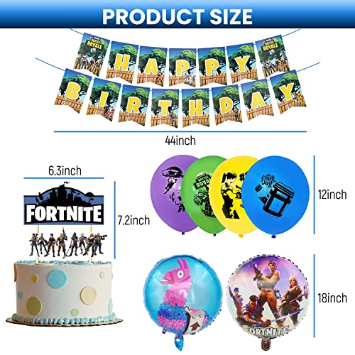 FLYFLY Artículos de Fiestas para Fanáticos de los Videojuegos Conjunto de Suministros para la Fiesta Juego - Party Decoracion Chicos Cumpleaños Favors de Fiesta (Globos de colores)