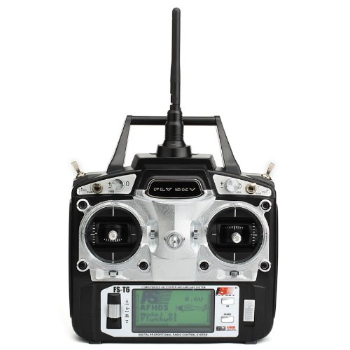 FlySky Transmisor digital de 6 canales de 2,4 GHz y sistema de radio receptor