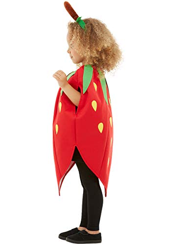 Funidelia | Disfraz de Fresa para niño y niña Talla 3-6 años ▶ Fruta, Comida - Color: Rojo - Divertidos Disfraces y complementos para Carnaval y Halloween