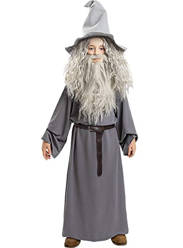 Funidelia | Disfraz de Gandalf - El Señor de los Anillos Oficial para niño Talla 5-6 años ▶ El Señor de los Anillos, Películas & Series, El Hobbit, Magos - Color: Gris / Plateado