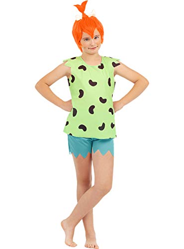 Funidelia | Disfraz de Pebbles - Los Picapiedra Oficial para niña Talla 10-12 años ▶ The Flintstones, Dibujos Animados, Los Picapiedra, Cavernícolas - Color: Multicolor - Licencia: 100% Oficial