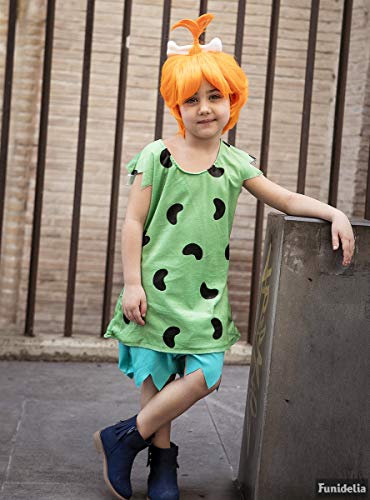 Funidelia | Disfraz de Pebbles - Los Picapiedra Oficial para niña Talla 10-12 años ▶ The Flintstones, Dibujos Animados, Los Picapiedra, Cavernícolas - Color: Multicolor - Licencia: 100% Oficial