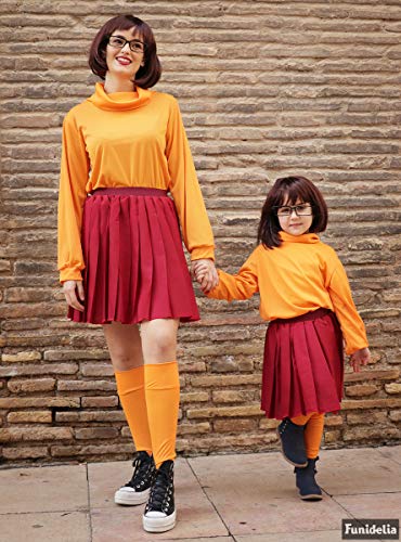 Funidelia | Disfraz de Vilma - Scooby Doo Oficial para Mujer Talla M ▶ Scooby Doo, Dibujos Animados - Color: Naranja - Licencia: 100% Oficial - Divertidos Disfraces y complementos