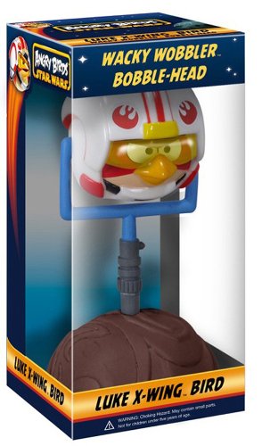 Funko 2998 Star Wars Angry Birds X-Wing Pilot Bird Wacky Wobbler