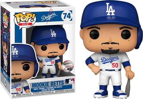 Funko 55693 POP MLB Dodgers- Mookie Betts (Home Uniform)