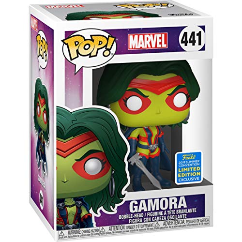 Funko Pop! Marvel Gamora Exclusiva Figura de vinilo #441 (con funda protectora de caja emergente)