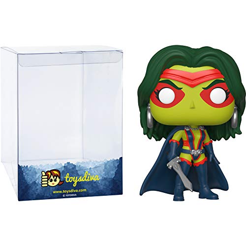 Funko Pop! Marvel Gamora Exclusiva Figura de vinilo #441 (con funda protectora de caja emergente)