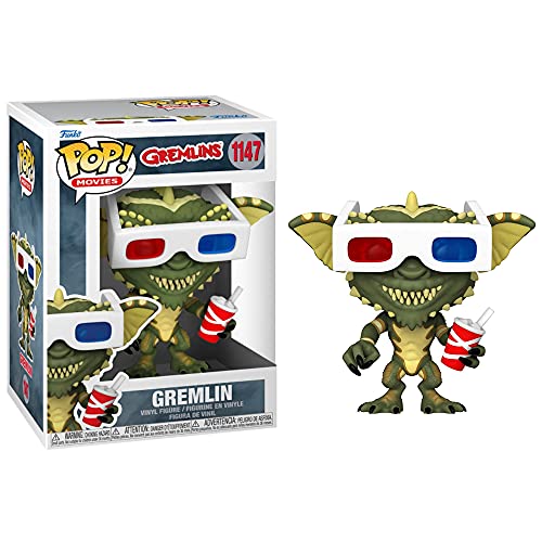 Funko- Pop Movies:Gremlins-Gremlin w/3D Glasses Horror Figura Coleccionable, Multicolor (49831)