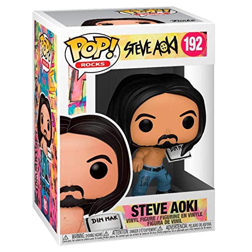 Funko- Pop Rocks Steve Aoki con Cake Juguete Coleccionable, Multicolor (53765)