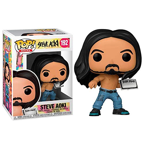 Funko- Pop Rocks Steve Aoki con Cake Juguete Coleccionable, Multicolor (53765)