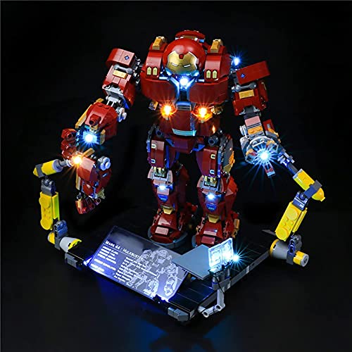 FYHCY Juego de Luces LED para Lego 76105 Marvel Super Heroes The Hulkbuster, Juego de Luces LED Compatible con Lego 76105 (Solo Juego de Luces)