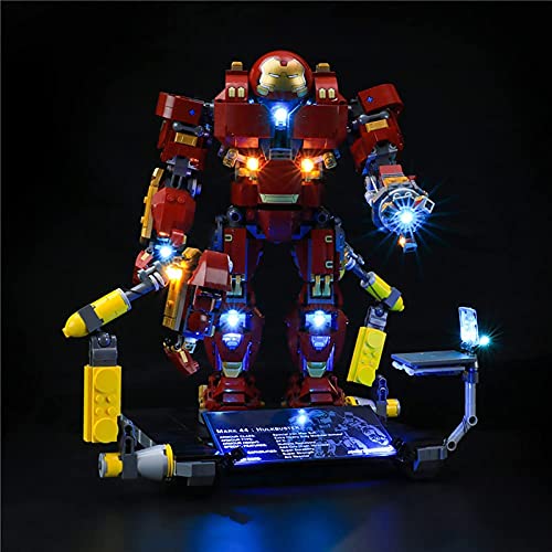 FYHCY Juego de Luces LED para Lego 76105 Marvel Super Heroes The Hulkbuster, Juego de Luces LED Compatible con Lego 76105 (Solo Juego de Luces)