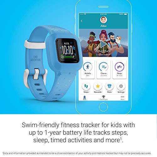 Garmin vivofit jr. 3 - Monitor de actividad para niños, Estrellas Azules