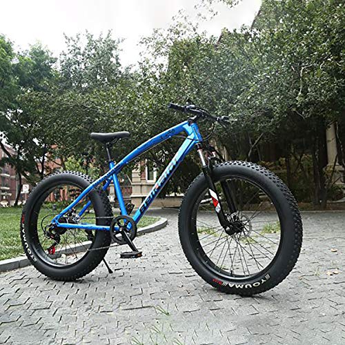 GAYBJ Nieve Bicicletas Doble Freno de Disco de Rueda Ancha de Bicicletas de montaña 26/24 Pulgadas Adulto Fat Tire Crucero de la Playa Fat Tire Bike Nieve de Bicicletas de montaña,A,26 Inch 24 Speed