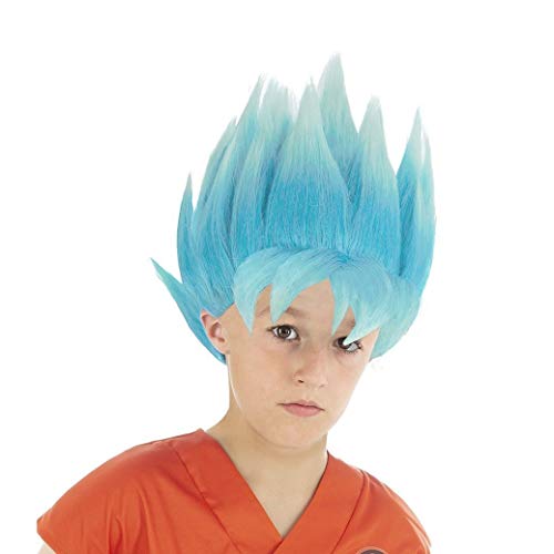 Generique - Peluca Azul Goku Saiyajin Super Dragon Ball Z niño