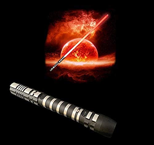 gengyouyuan Sable de luz, Cambio de Color Versión de 9W Lde Lámpara de Perlas de Luz Uniforme 16 Colores de Atenuación 3 Conjuntos de Efectos de Sonido Y Función de Silencio Juguete Sable de Luz