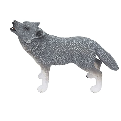 Germerse Modelo Animal de Lobo ártico, Figura de Lobo de Postura Activa Imaginativa Juguetes para Decoración de Tartas para Colección