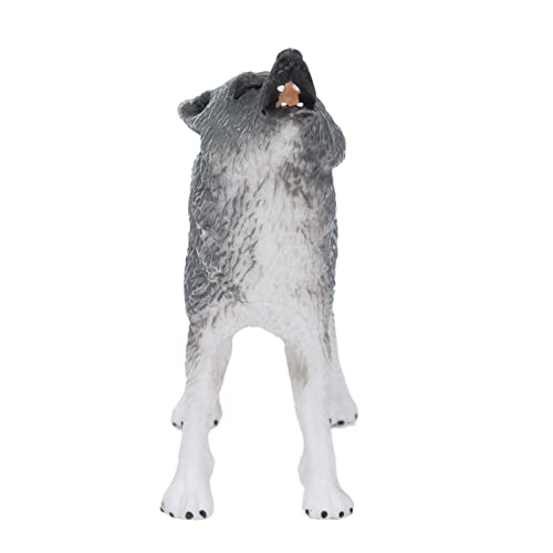 Germerse Modelo Animal de Lobo ártico, Figura de Lobo de Postura Activa Imaginativa Juguetes para Decoración de Tartas para Colección