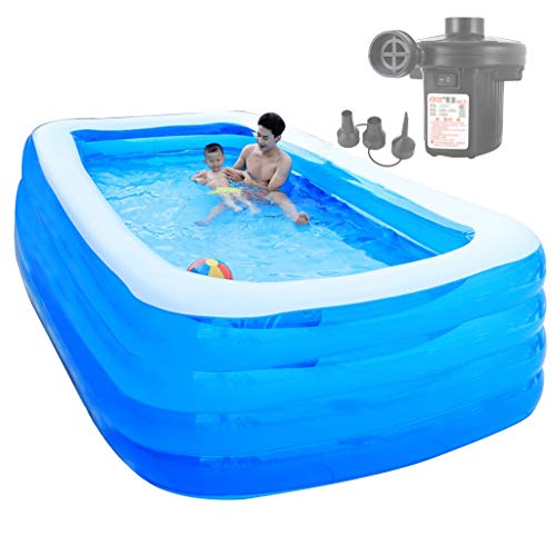 GJXJY Piscinas Hinchables Grandes Rectangulares Infantiles Piscinas Hinchables Adultos Piscina Inflable Infantil Balcon para NiñOs, Adultos, JardíN Y Al Aire Librel,GJXJY001