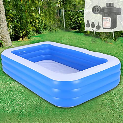 GJXJY Piscinas Hinchables para NiñOs Grandes Rectangulares Piscina Inflable Infantil Balcon Piscina Bebe Hinchable Piscina NiñOs Y Familia para JardíN Y Al Aire Librel