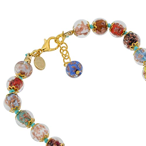 GlassOfVenice Collar Sommerso de cristal de Murano, multicolor