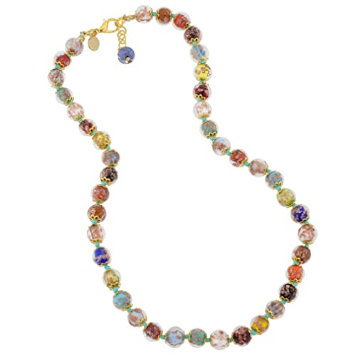 GlassOfVenice Collar Sommerso de cristal de Murano, multicolor