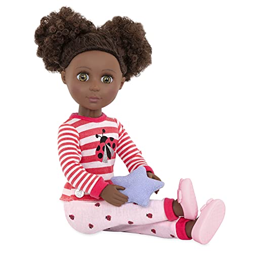 Glitter Girls Pajama Top and Pant Regular Outfit Conjunto de Pijama y pantalón de Ladybug Shimmer – Ropa de muñeca de 14 Pulgadas y Accesorios, Multicolor (Branford Ltd. GG50103Z)