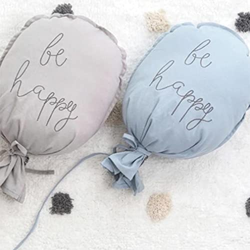 Globos de algodón para colgar en la pared de globos para habitación de niños, decoración de guardería infantil, accesorios de fotografía gris claro 24 x 37 cm