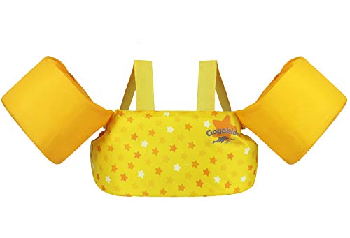 Gogokids Chaleco de Natación para Niños Niñas, Manguitos de Flotante Chaqueta de Entrenamiento para Nadar Aprendiendo Brazo Pecho Banda Flotadores Flotación Mangas Natación Entrenadores