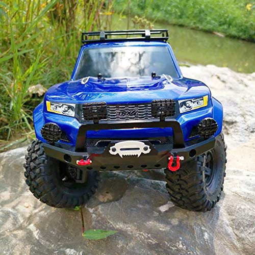 Goolsky- Parachoques Delantero de Metal TRX-4 con 2 Luces LED para 1/10 RC Crawler Traxxas TRX4 Sport 82024