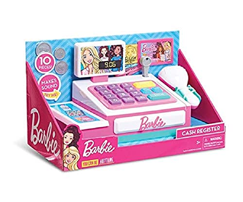 Grandi Giochi- Piccolo Registratore di Cassa Barbie Juego. (JustPlay BAR36000)