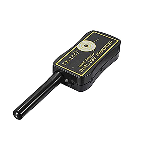 Greatangle-UK Detector de Metales de Mano de Alta sensibilidad Buscador de Detector de Puntero de Metal de Doble Uso Funda de Eje de sonda Impermeable Negro