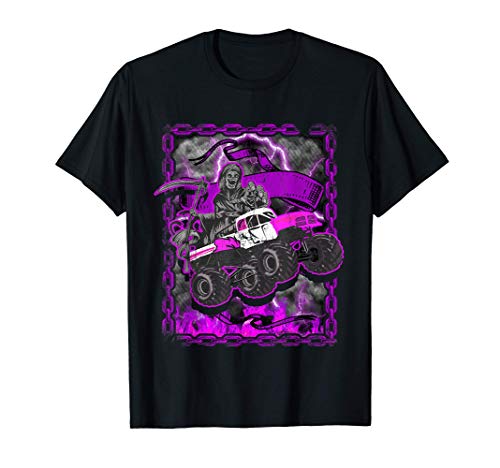 Grim Reaper Monster Car Truck Camiseta