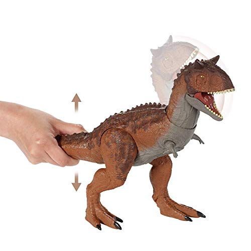 GSDGSD Jurassic World Carnotaurus Control Sound Strike y articulaciones móviles Dinosaur Battle Toys Juguete para niños