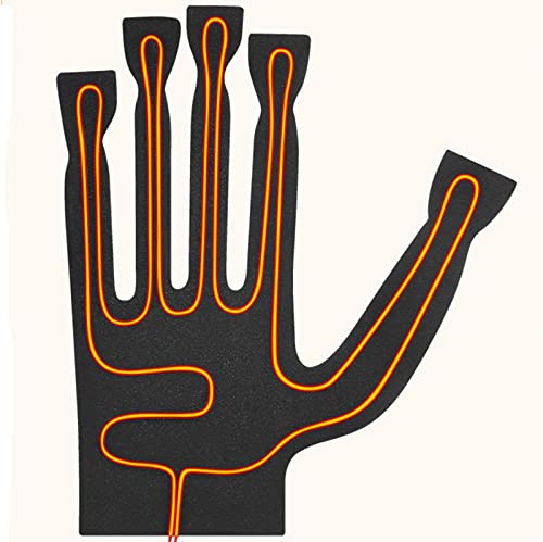 Guantes Calefactables para Hombre Mujer Invierno Térmicos Debatería Recargable Calentador De Mano con 3 Temperaturas Ajustables para Moto Esquí Pesca Senderismo Caza Ciclismo,XL