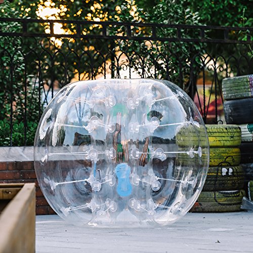 Guellin Pelota de Burbuja Bolas de Fútbol con Burbujas Bola Inflable de Zorb para los Niños y Adultos Inflatable Bumper Ball (1X1.2M)