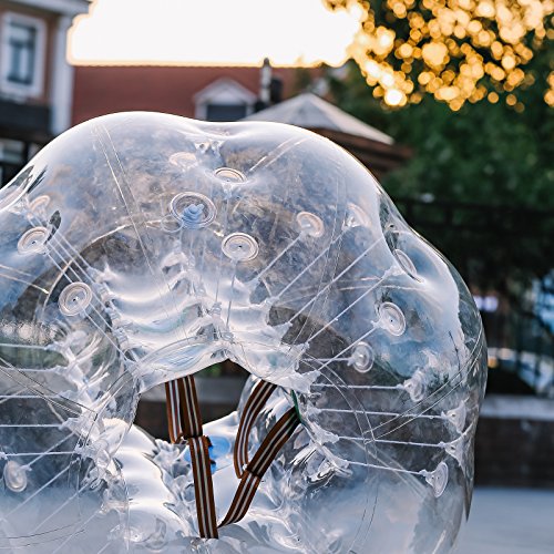 Guellin Pelota de Burbuja Bolas de Fútbol con Burbujas Bola Inflable de Zorb para los Niños y Adultos Inflatable Bumper Ball (1X1.2M)