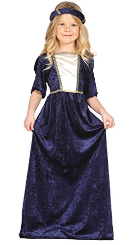 Guirca- Disfraz dama medieval, Talla 7-9 años (85598.0)